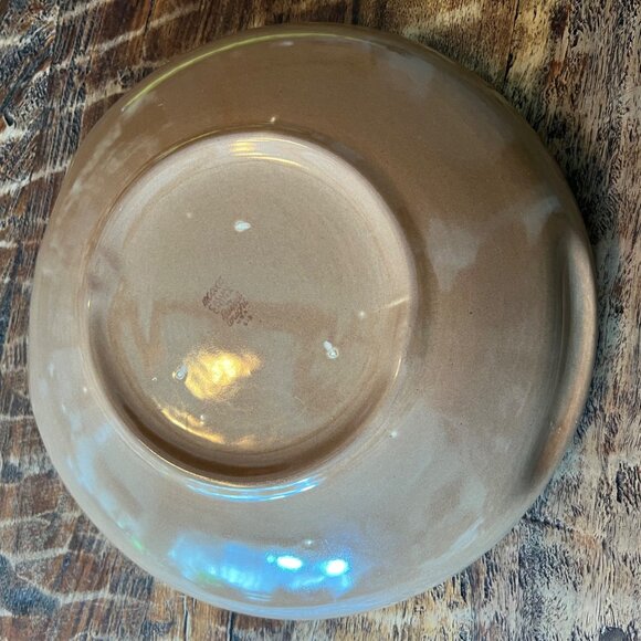 Vintage Russell Wright Mid-Century Divided Stoneware 10" Brown Dish - Picture 4 of 8